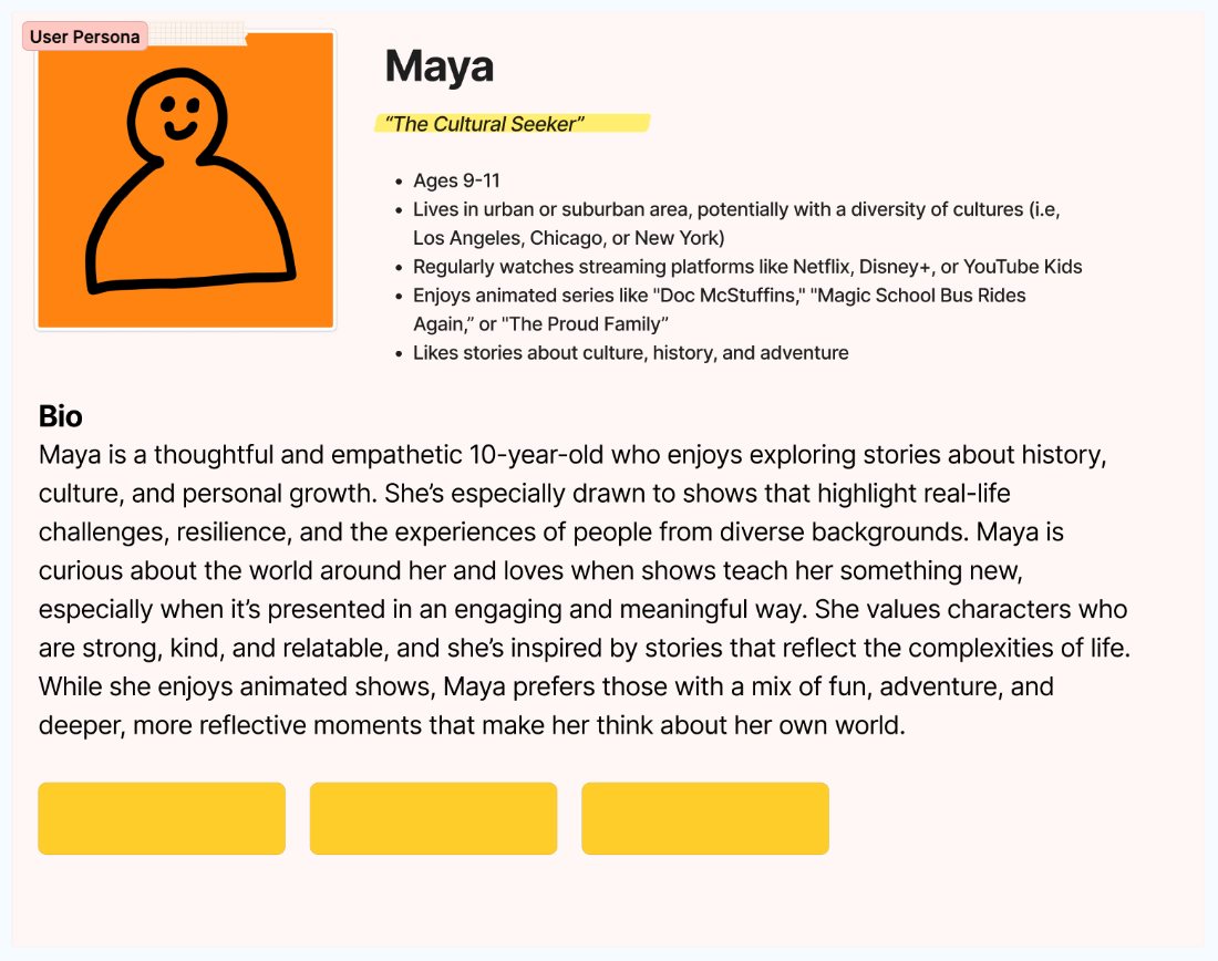 Maya, The Cultural Seeker target-audience proto-persona
