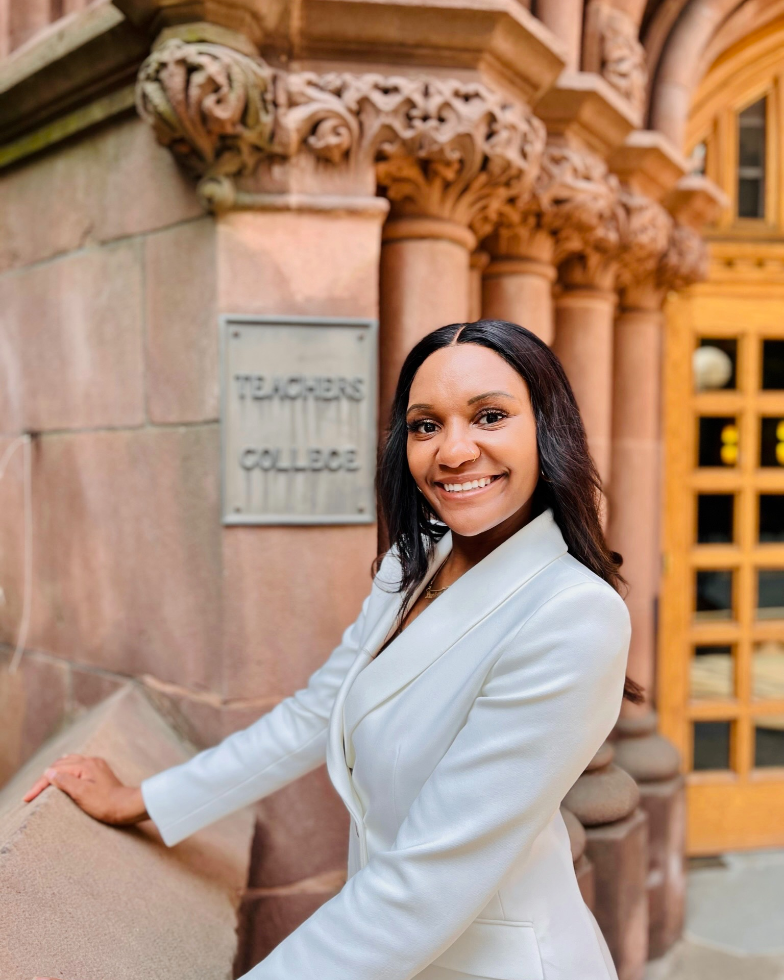 Precious Elam at Teachers College, Columbia University